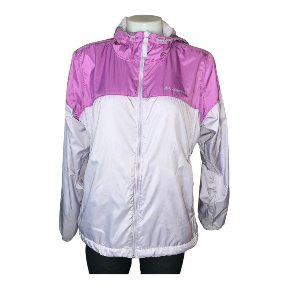 Columbia windbreaker hoodie fleece lined Sz M Women's Lavender Lilac Ski - Picture 4 of 16
